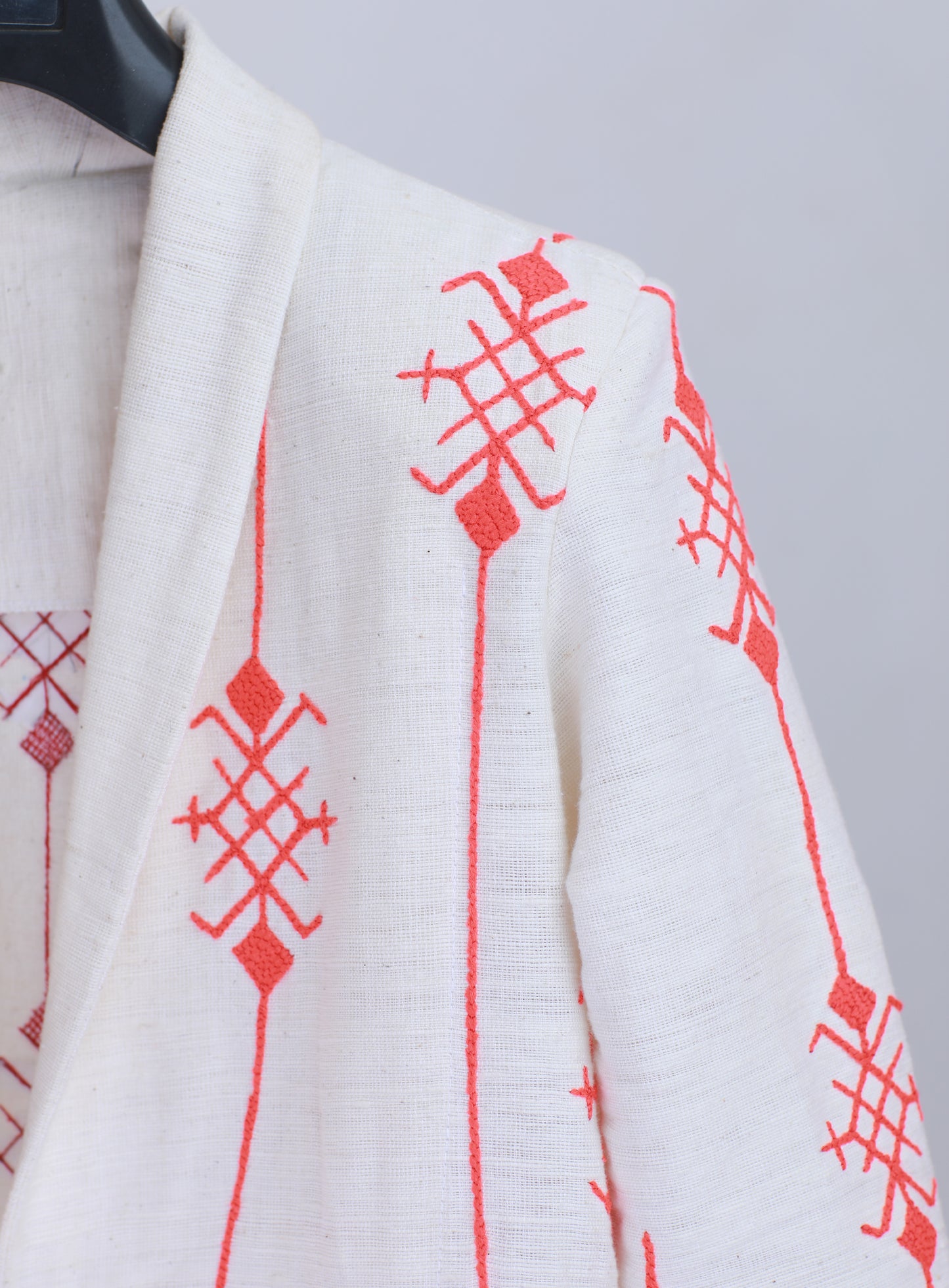 Modern Habesha Coat with Embroidery Fetil Fabric