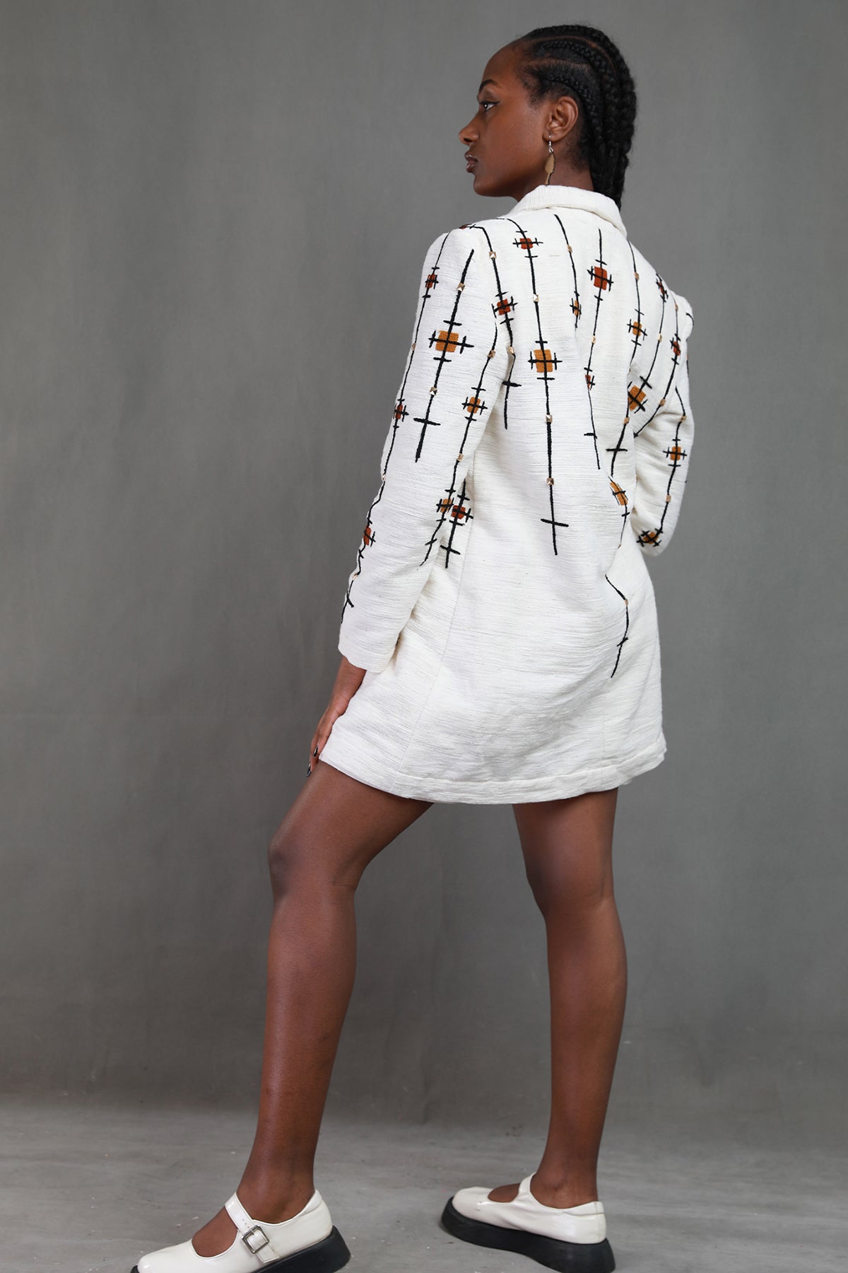 Handwoven Coat With Embroidery Habesha Libs, Ethiopian Culture