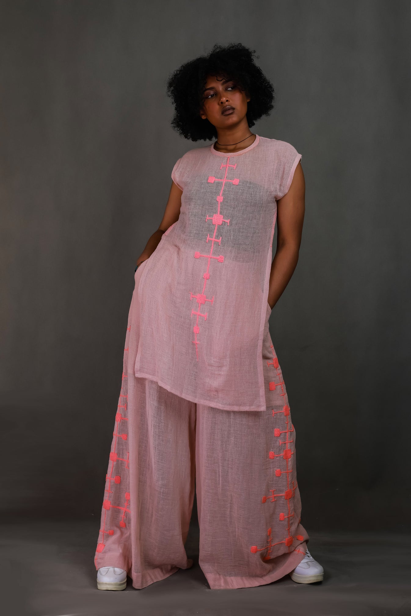 Elegant Habesha Embroidered Women’s Top , Habsha Libs main image 1