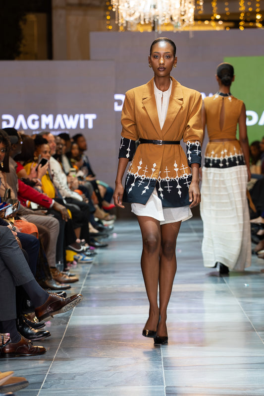 Zema Tailored Jacket Dress | Ethiopian Luxury Fashion by Dagmawit