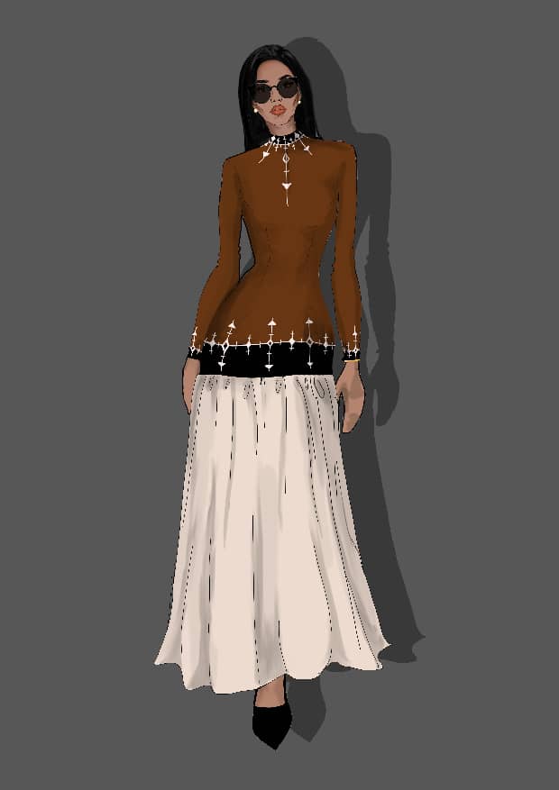 Selam Two-Piece |Full sleeve |Maxi Dress | DAGMAWIT BRAND