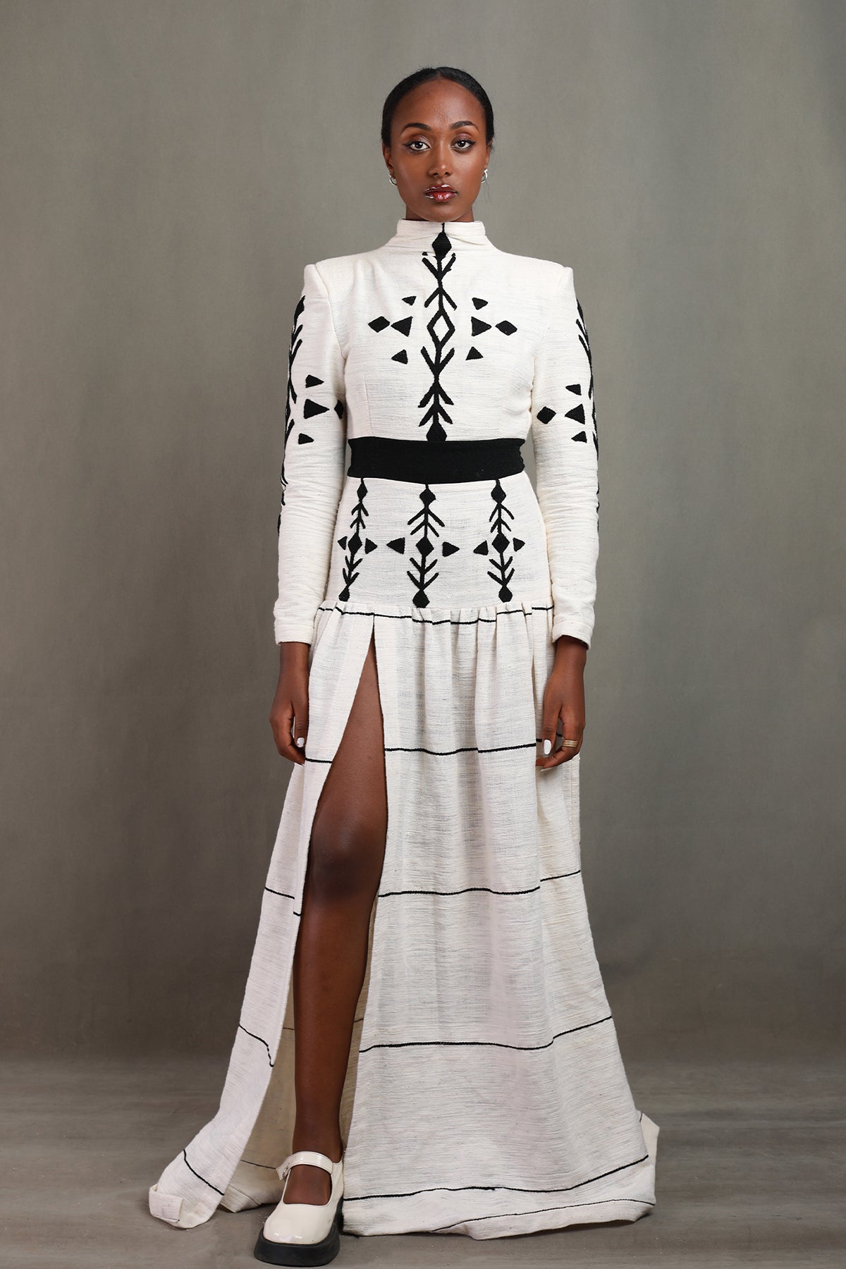 Black Embroidery Handwoven Habesha Dress – Habesha Kemis