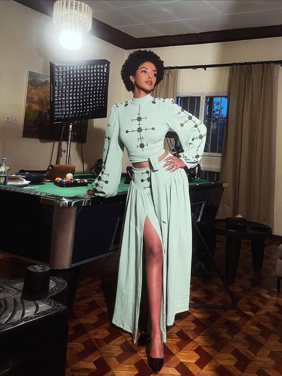 Ethiopia ኢትዮጵያ Two-Piece Maxi Dress